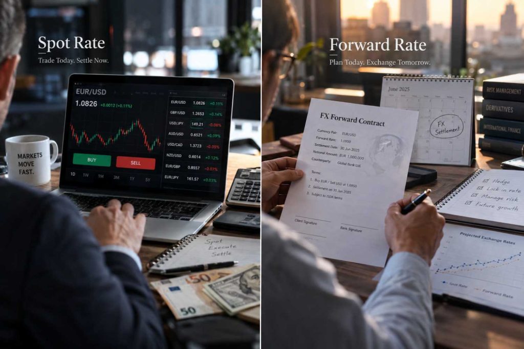 spot vs forward rate